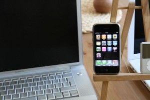 iPhone and MacBook